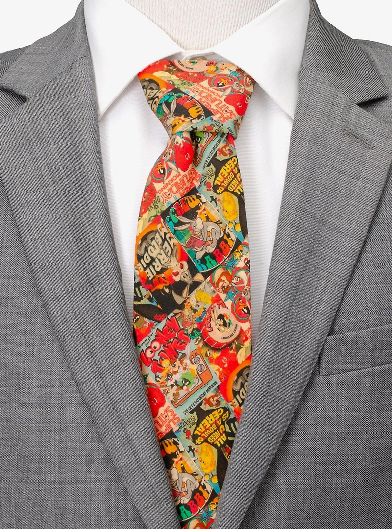 Looney Tunes Saturday Morning Men's Silk Tie
