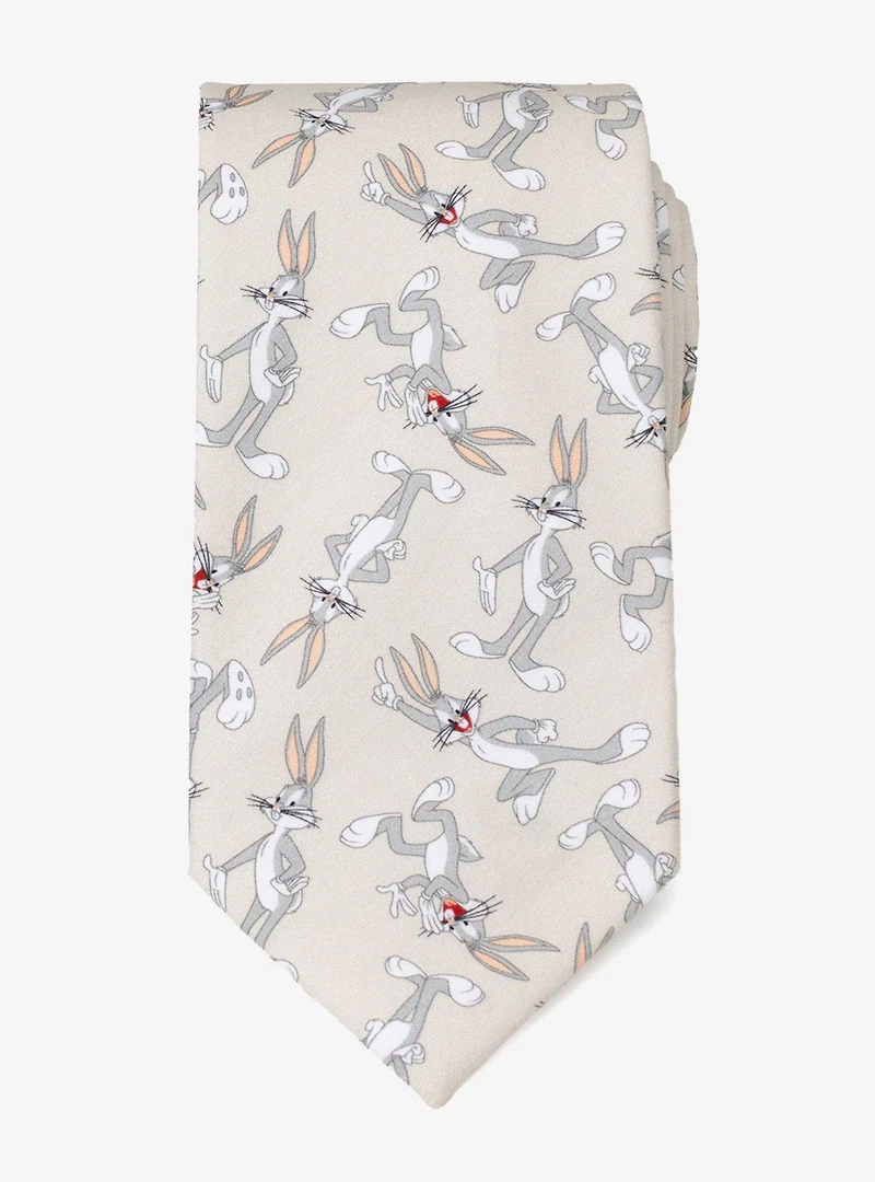 Looney Tunes Bugs Bunny Gray Men's Tie