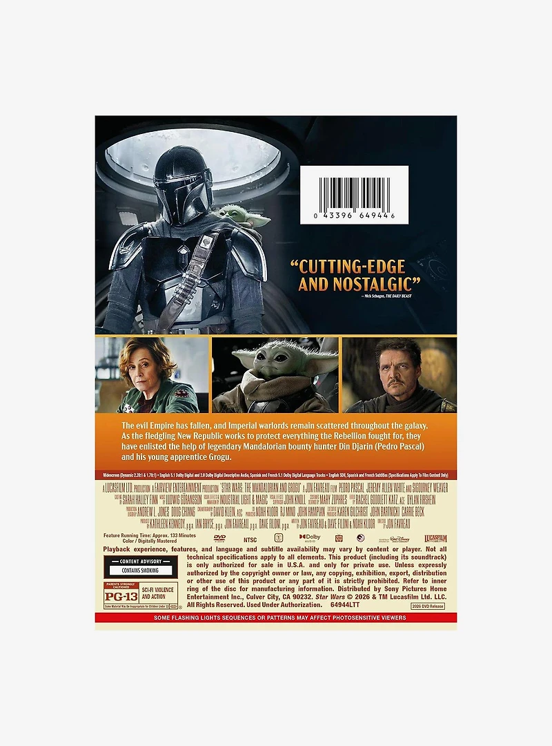 Star Wars The Mandalorian & Grogu Digital Video Disc