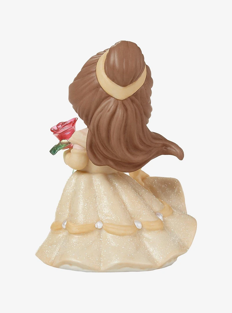 Precious Moments Disney Belle With Glass Rose Figurine