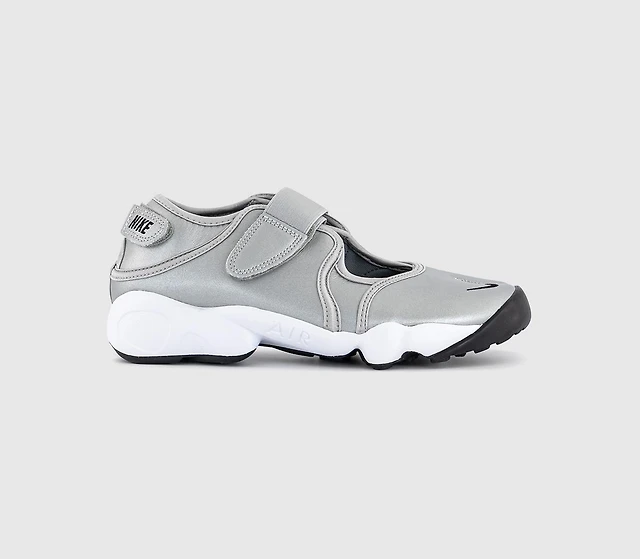 Nike Air Rift Trainers Metallic Silver Sail Black Women's