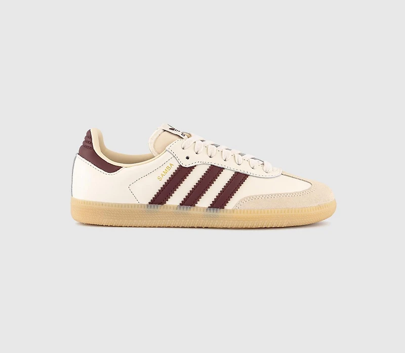 Adidas Samba OG Trainers Wonder White Shadow Red Gum - Women's Trainers |  King's Cross