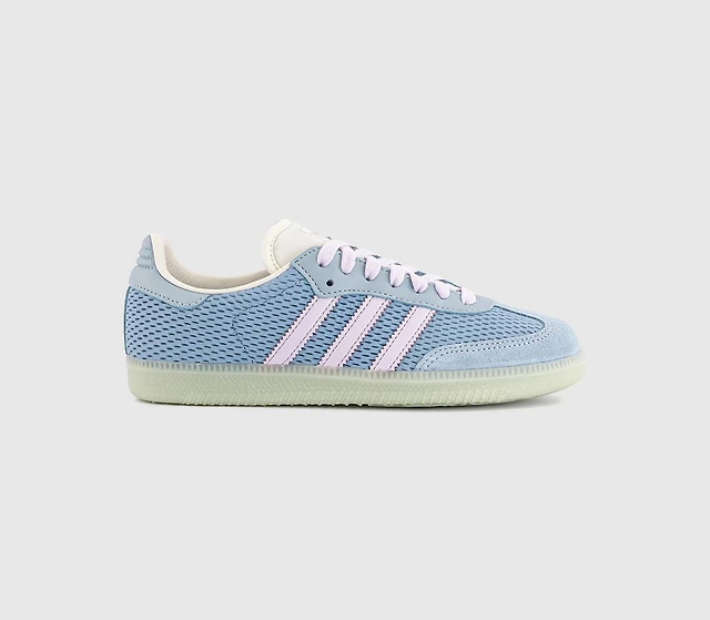 adidas gazelle silver green womens ADIDAS SAMBA OG "White / Halo Blue" Womens  ARABELLA BRANDS