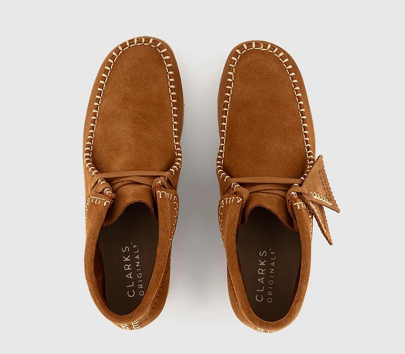 Bottines Clarks Wallabee Pour Femme - Cuir Suédé, Semelle Crêpe Iconique - Style Chukka Décontracté Et Confortable - 4