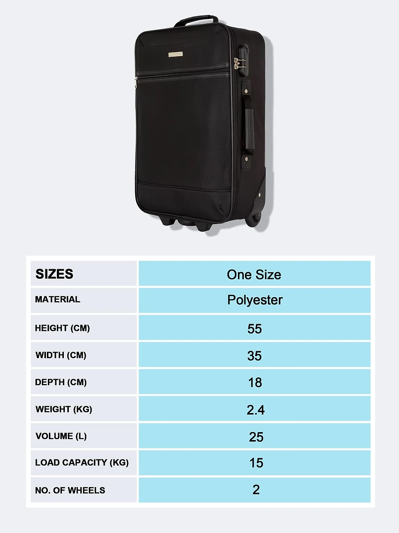 Black Soft Shell Cabin Case