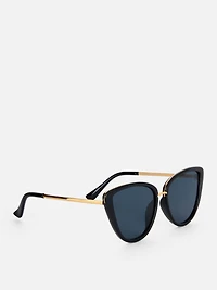 Metallic Trim Cat Eye Sunglasses