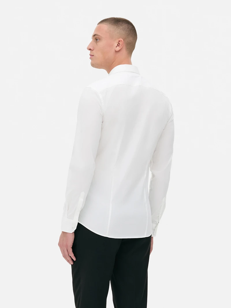 Men's White Stretch Shirt