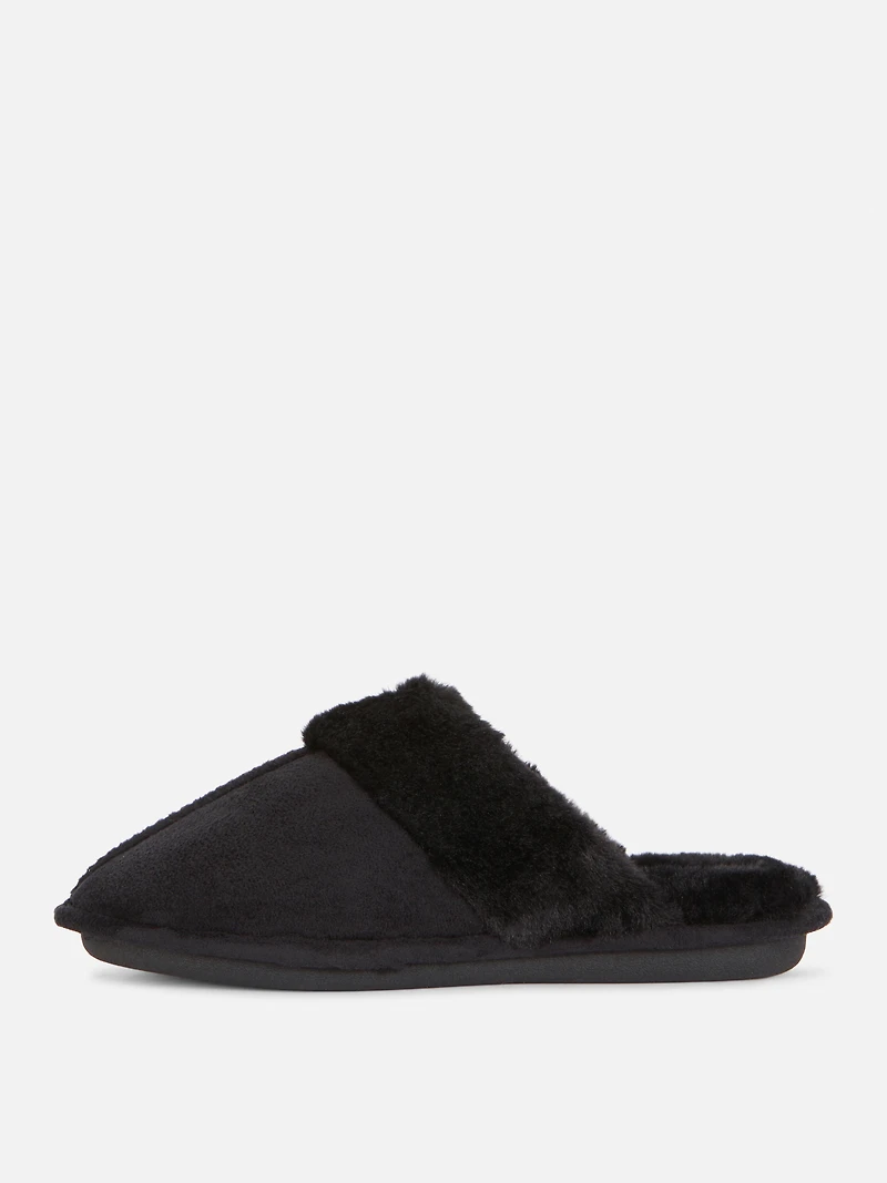 Faux Suede Slippers