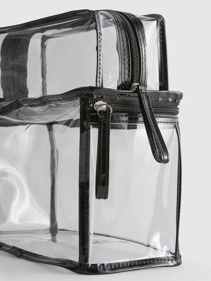 2-Pack Clear Makeup Bags