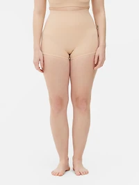 Women's Taupe Seamless Shaper Shorts