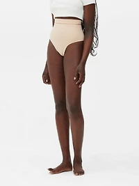 Women's Taupe High Waist Seamless Shapewear Thong