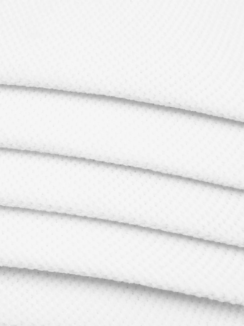 Men's White 5-Pack Invisible Socks