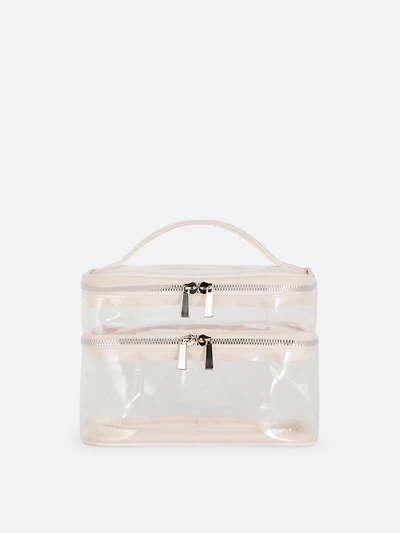Clear Double Vanity Case