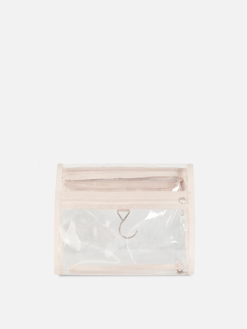 Clear Fold Up Toiletry Bag