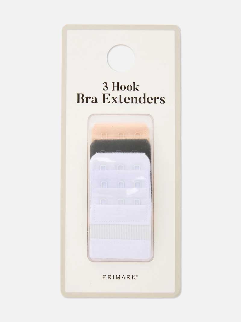 3pk Hook And Eye Bra Extender