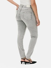Women's Gray High Waist Skinny Jeans