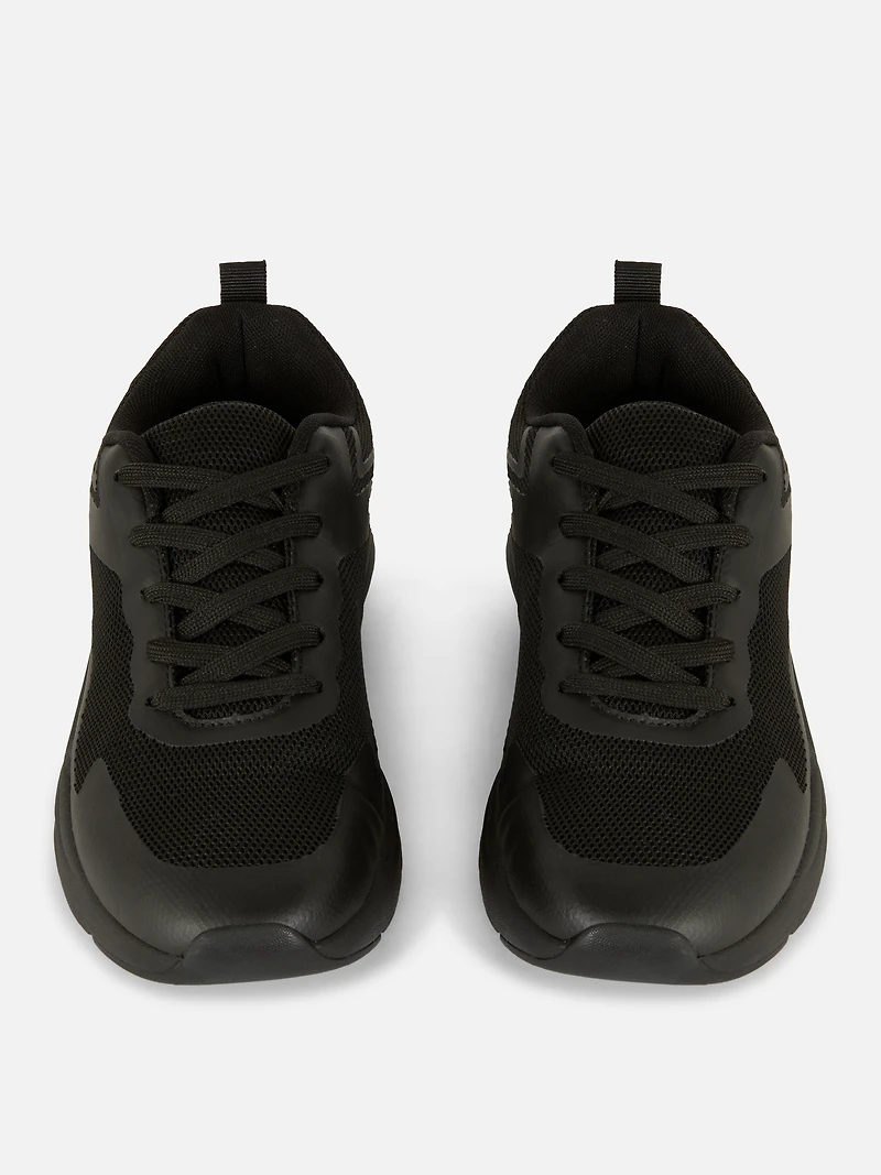 Paneled Chunky Low Tops