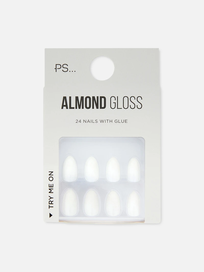 PS... Almond Gloss Faux Nails