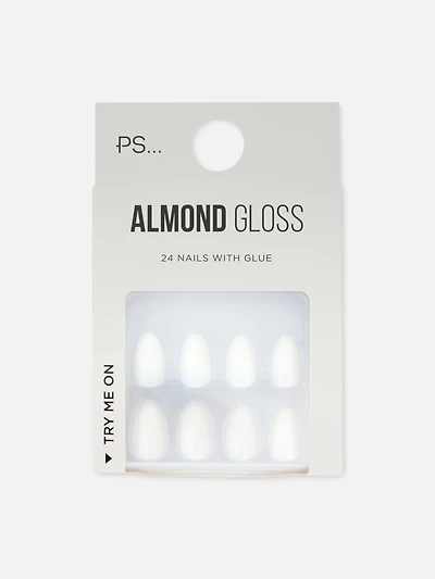 PS... Almond Gloss Faux Nails