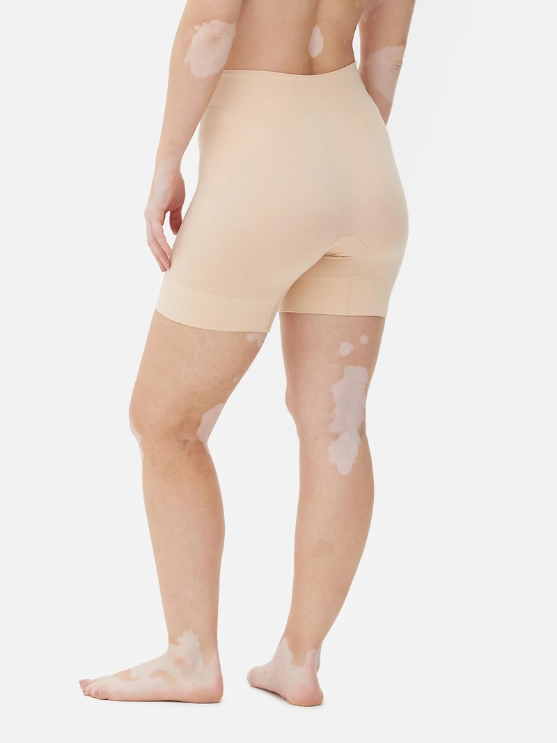 Women's Taupe Seamless Anti-Chafing Cycle Shorts