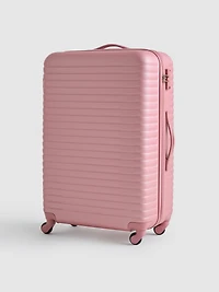 Ribbed Four-Wheel Hard Shell Suitcase