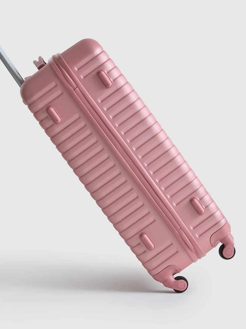 Ribbed Four-Wheel Hard Shell Suitcase