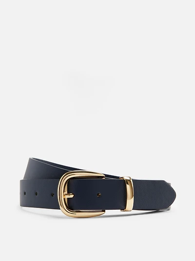 Women's Navy Classic Jeans Belt
