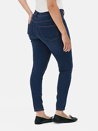 Women's Indigo Essential Mid-Rise Skinny Jeans | Regul