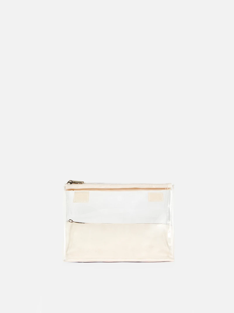 Clear Fold Up Toiletry Bag
