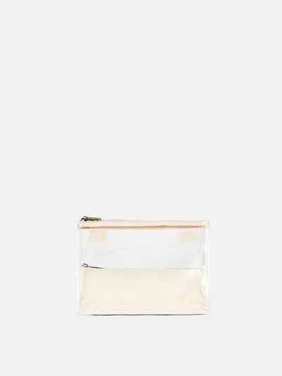 Clear Fold Up Toiletry Bag