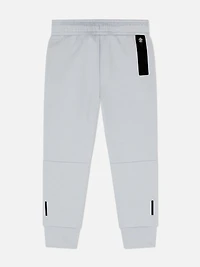 Boys Gray Bonded Cuffed Joggers