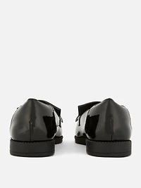 Wide Fit Patent Loafers