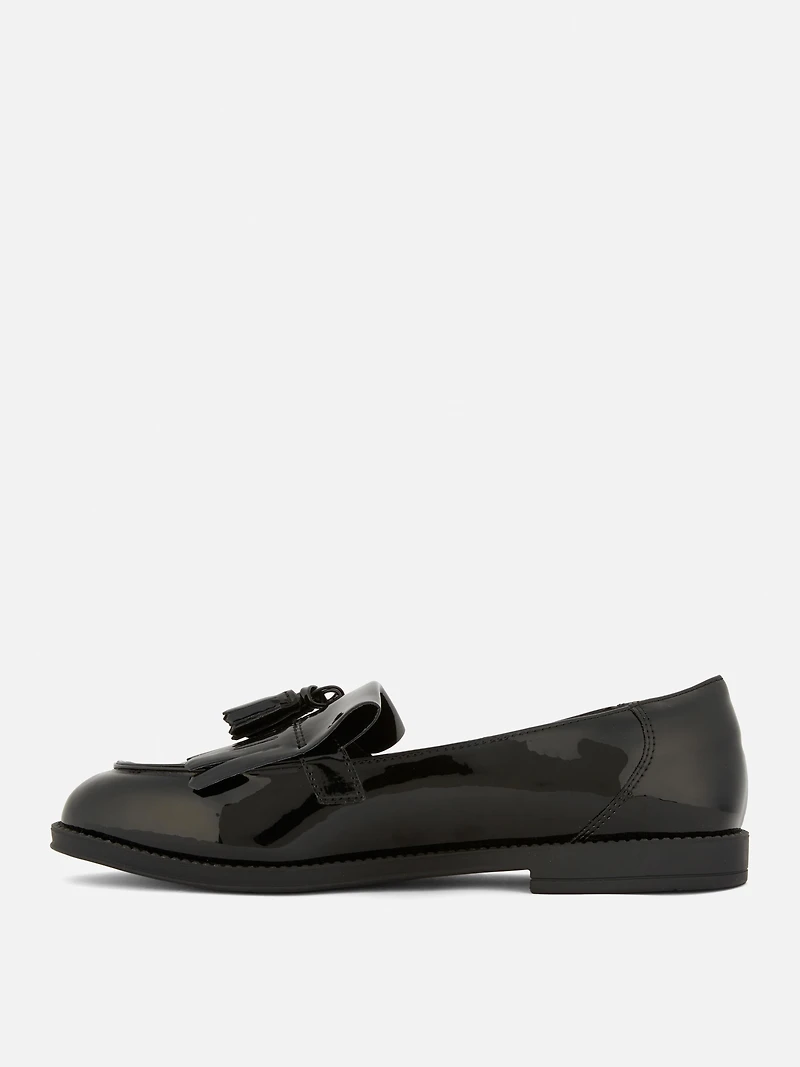 Wide Fit Patent Loafers