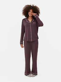 Jersey Long Sleeve Boyfriend Pajamas
