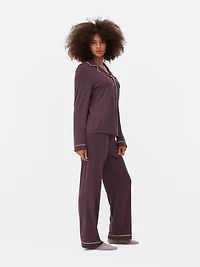 Jersey Long Sleeve Boyfriend Pajamas