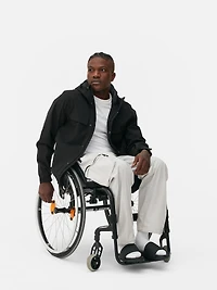 Zip-Up Hooded Raincoat