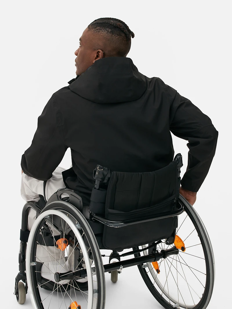 Zip-Up Hooded Raincoat