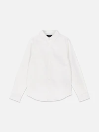 Boys White Older Boy Long Sleeve Oxford Shirt