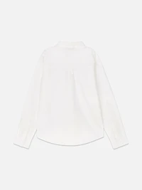 Boys White Older Boy Long Sleeve Oxford Shirt