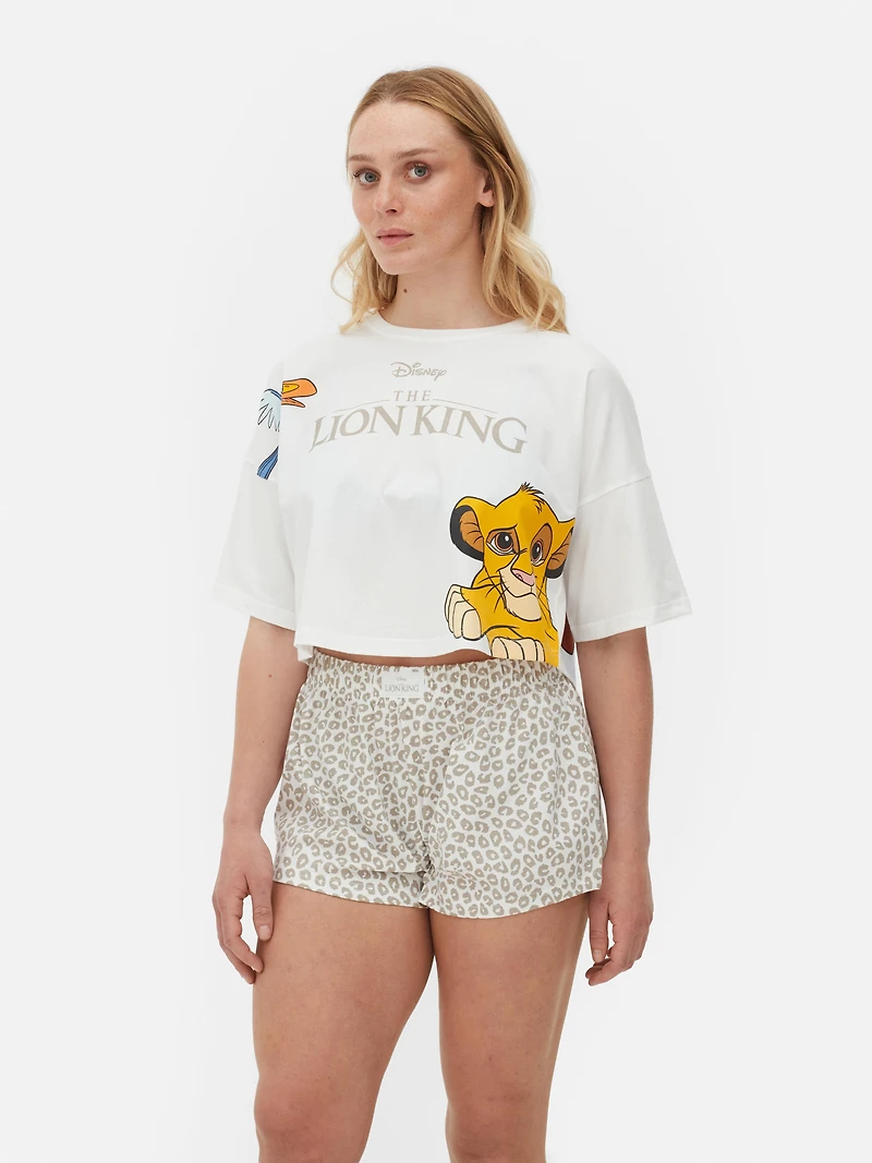 Disney’s The Lion King Cropped T-Shirt Pajamas