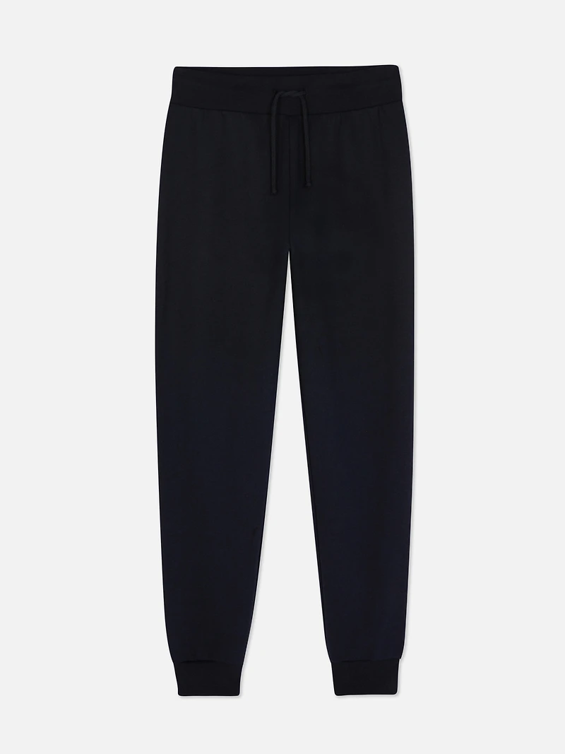 Women's Navy Drawstring Skinny Joggers