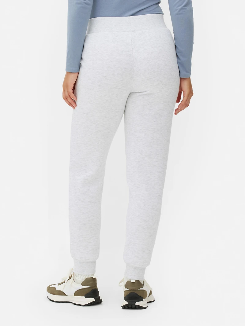 Women's Gray Heather Drawstring Skinny Joggers