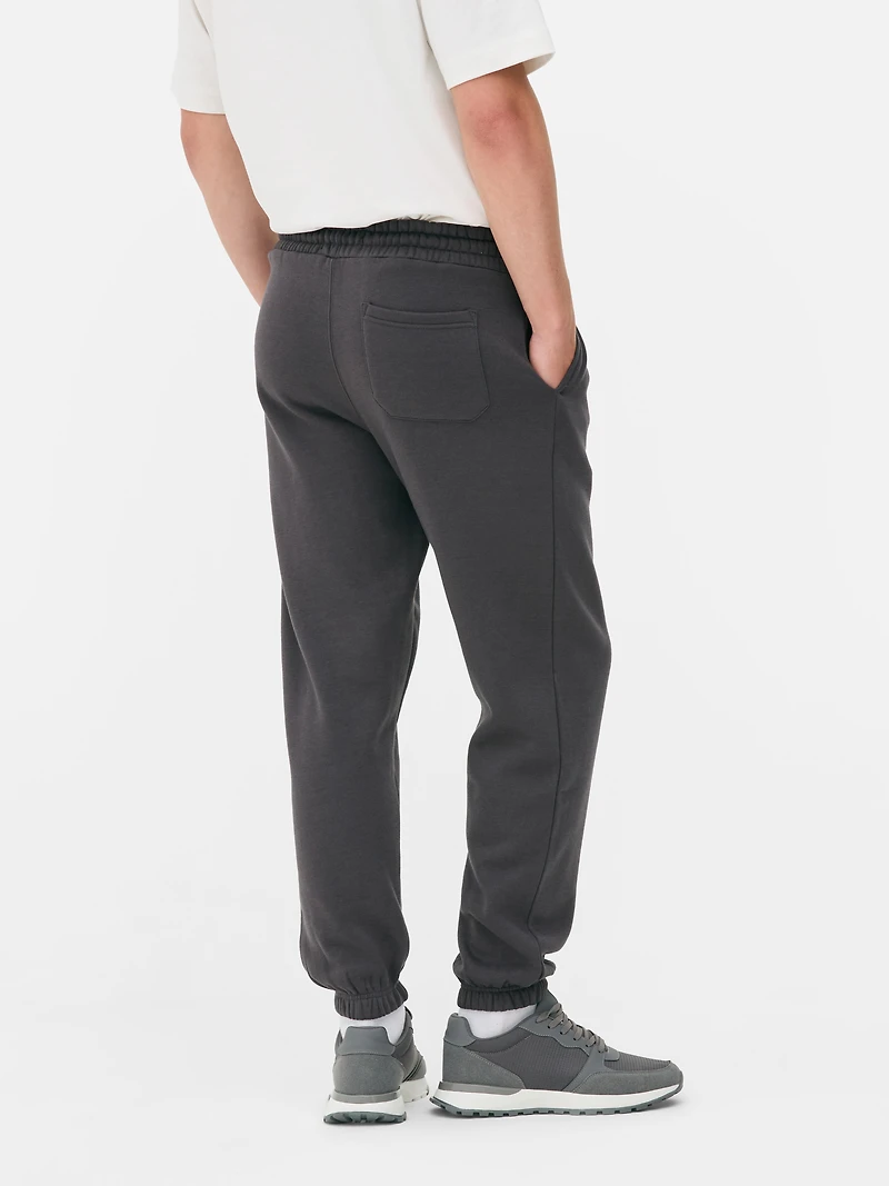 Men's Charcoal Stretch Waist Cuffed Joggers
