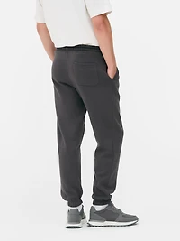 Men's Charcoal Stretch Waist Cuffed Joggers
