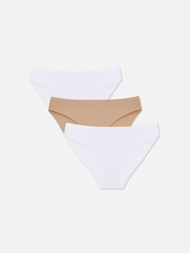 Women's Sand 3-Pack Invisible Mini Briefs