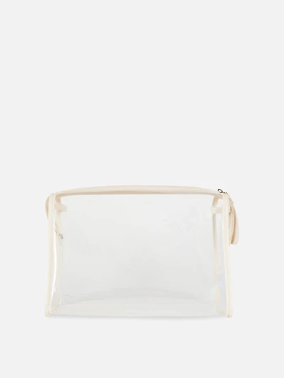 Clear Zip-Up Toiletry Bag