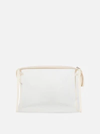 Clear Zip-Up Toiletry Bag
