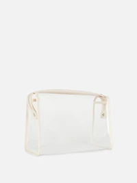 Clear Zip-Up Toiletry Bag