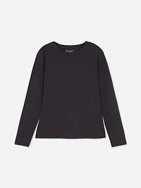 Long Sleeve Stretch Crew Neck Top