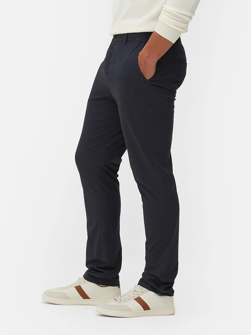 Men's Navy Slim Stretch Chinos